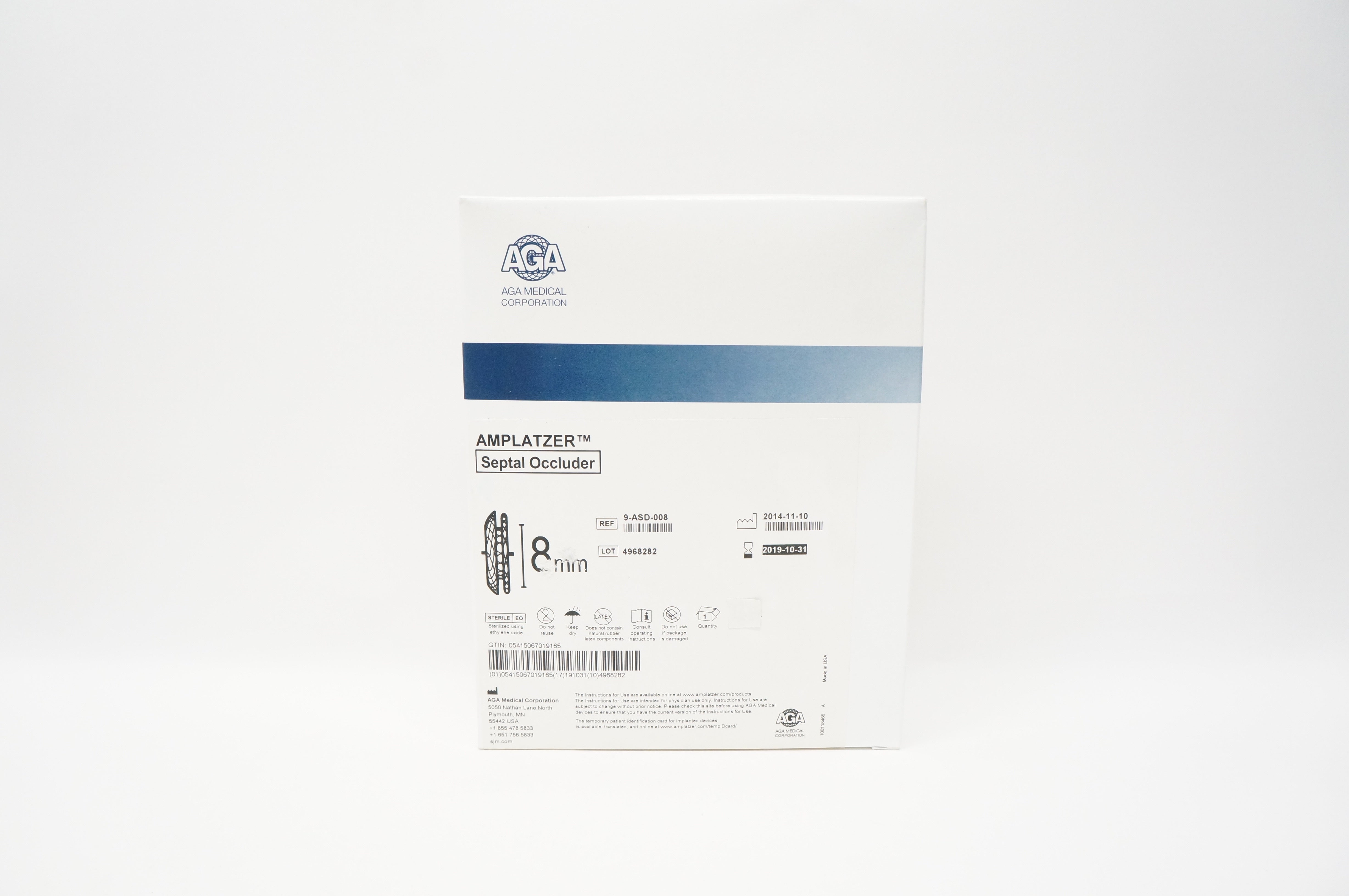 AGA 9-ASD-008 AMPLATZER Septal Occluder 8mm (x)