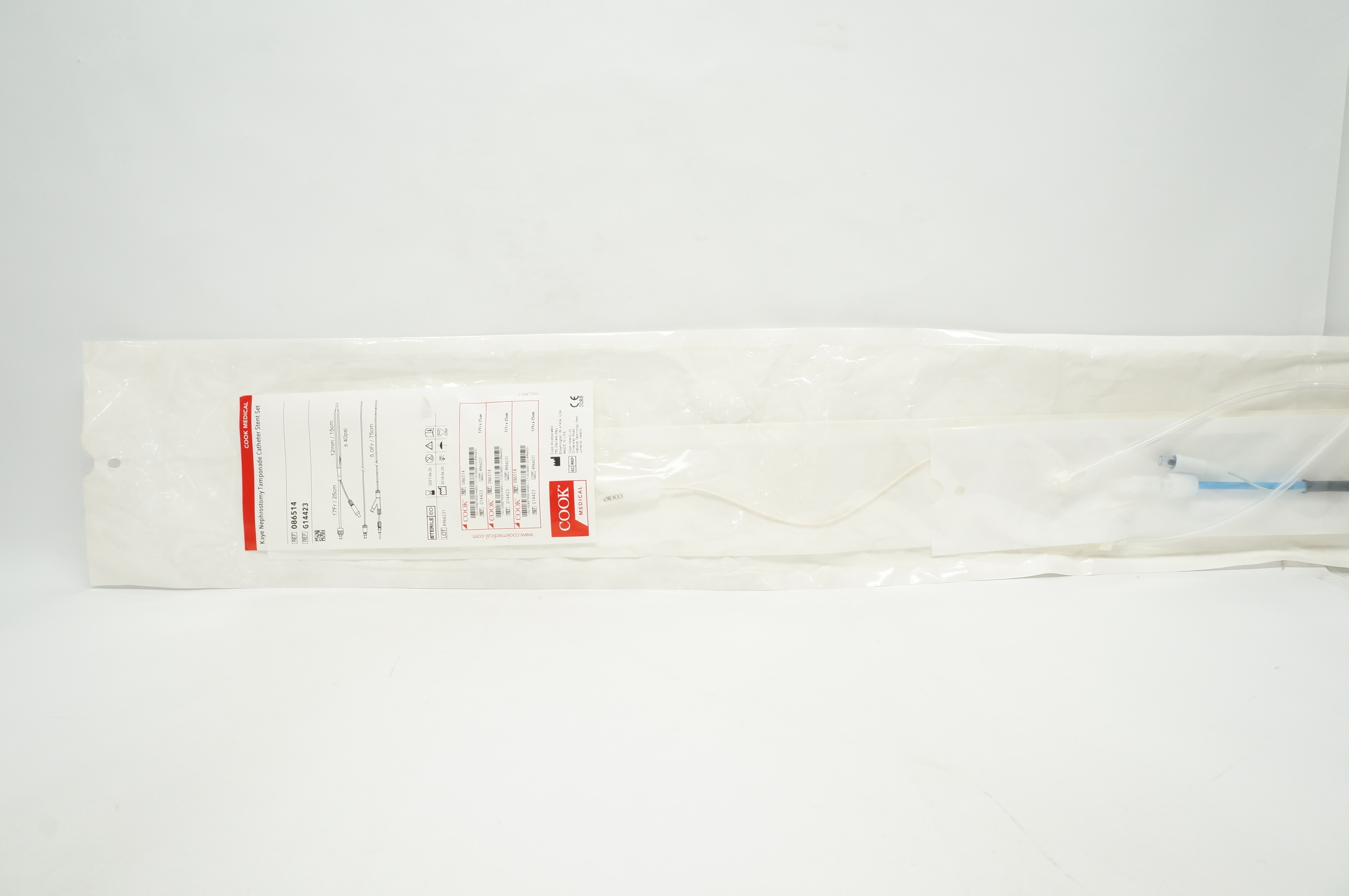 Cook Medical 086514 Kaye Nephrostomy Tamponade Cath. Stnt Set 17Fr. (x)