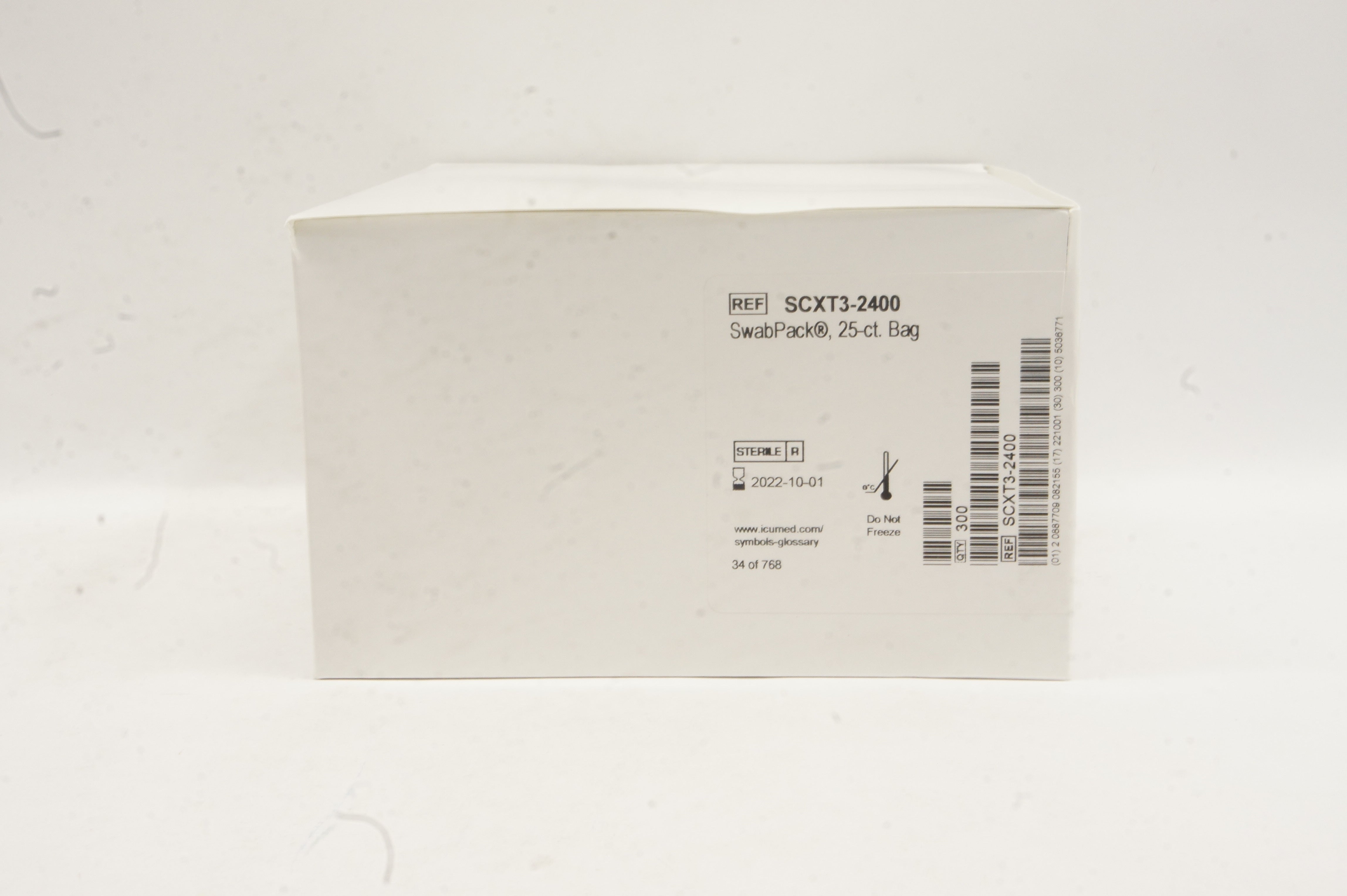 ICU Medical SCXT3-2400 SwabPack - Box of 25