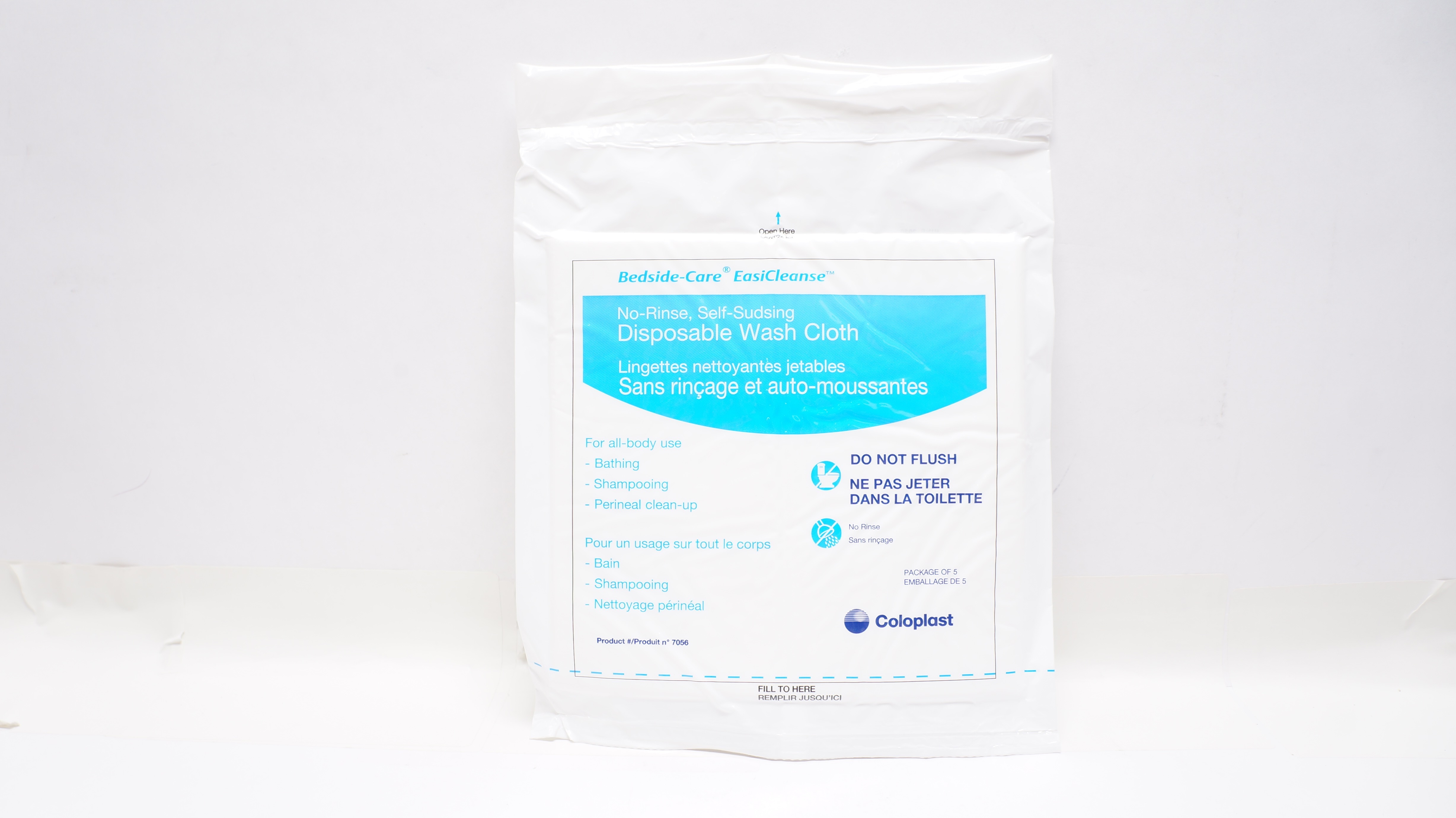 Coloplast 7056 BedSide-Care EasiCleanse Disposable Wash Cloth (x) - Pack of 5