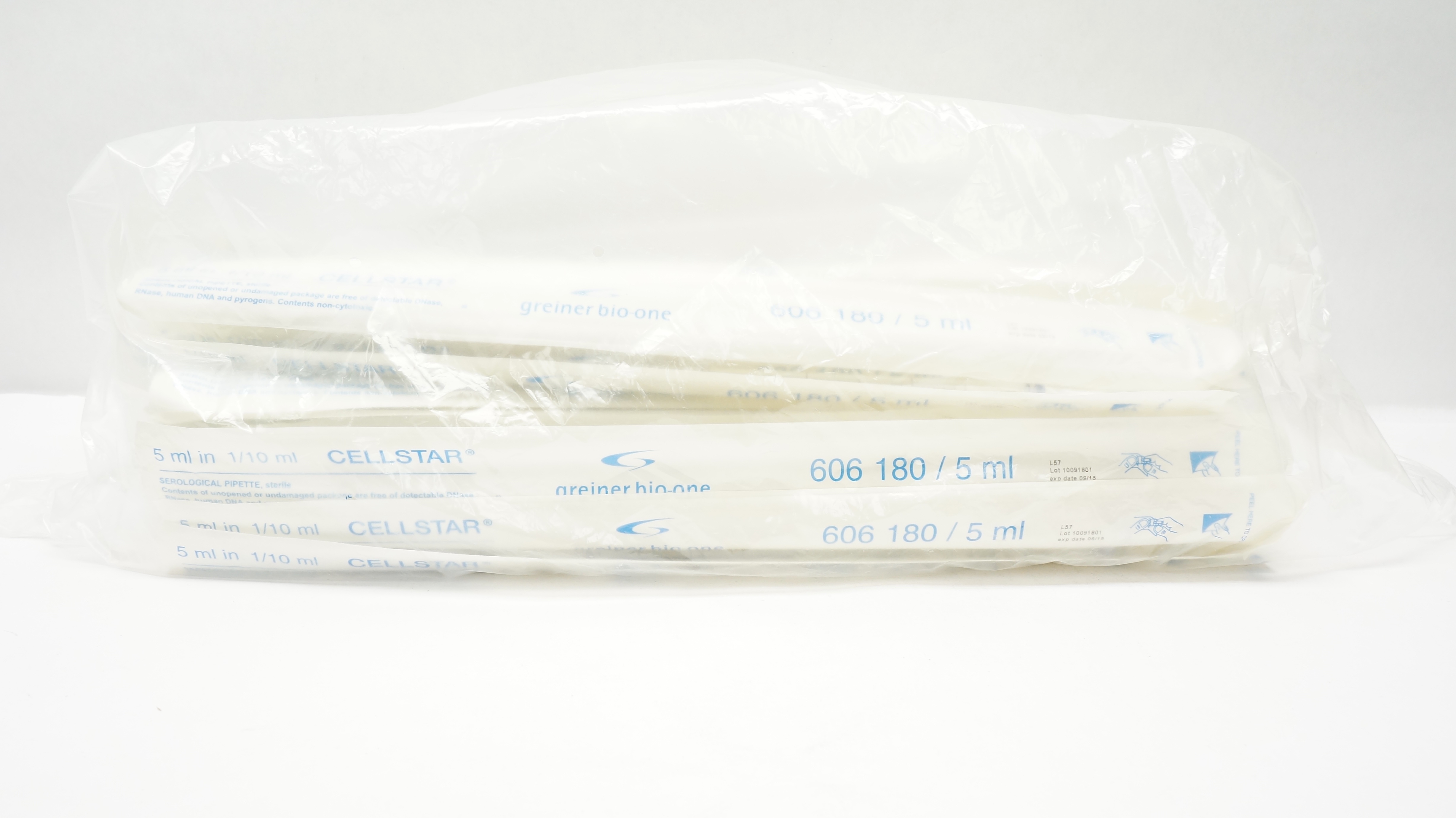 Greiner Bio-One 606180 CELLSTAR 5ml In 1/10ml Serological Pipette (x)-Pack of 50