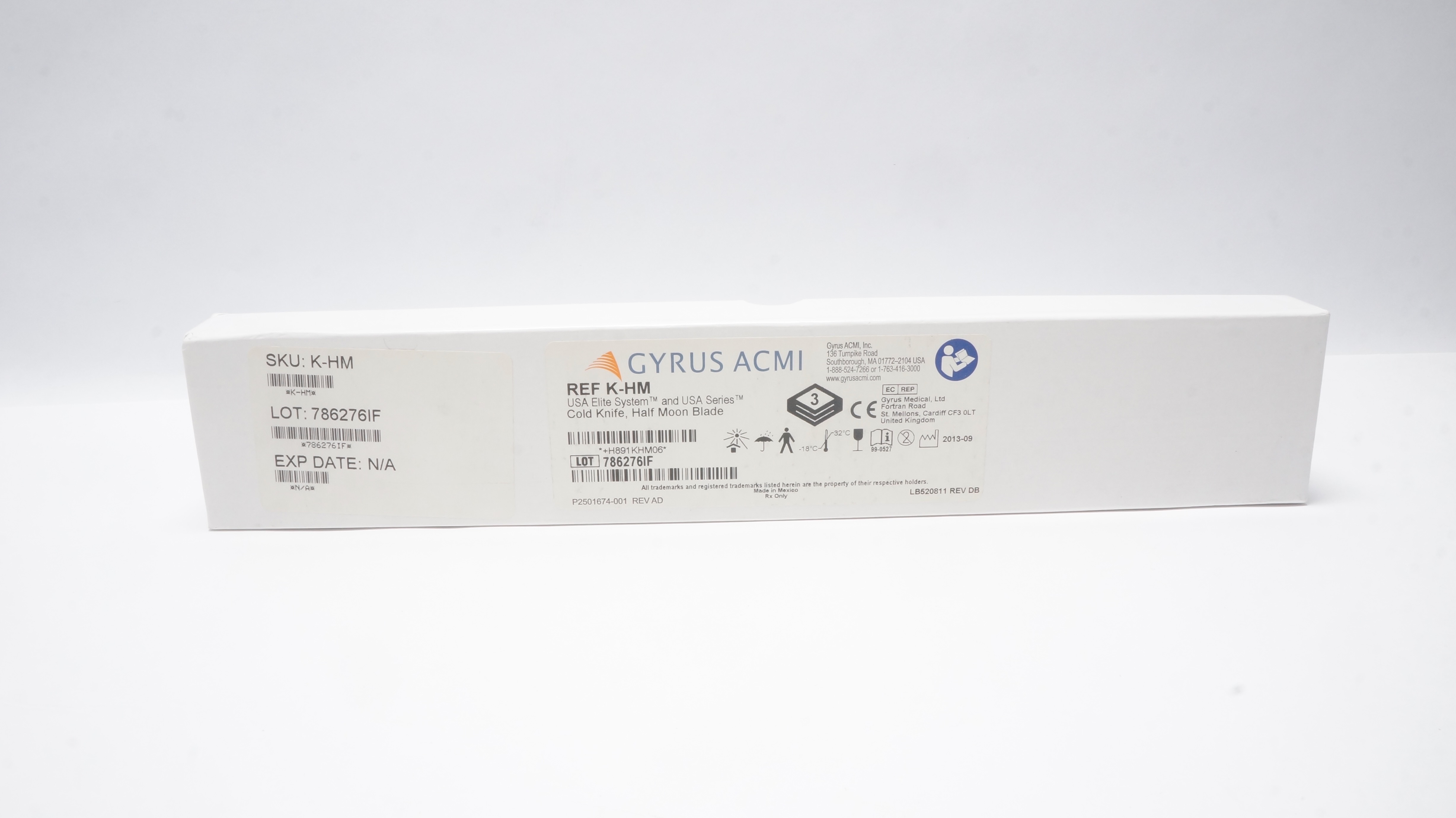 GYRUS ACMI K-HM USA Elite System Cold Knife, Half Moon Blade - Box of 3