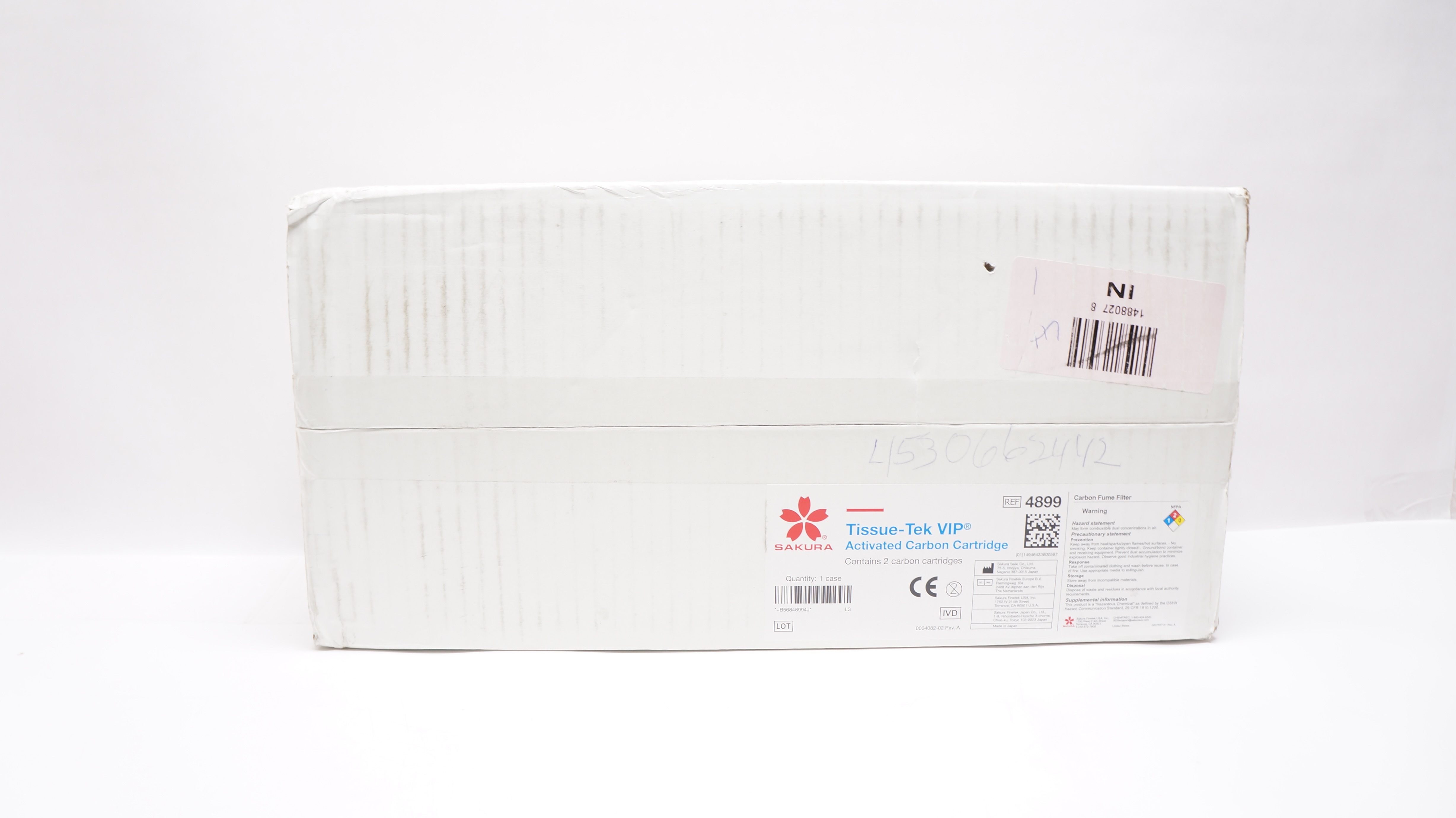 Sakura Seiki 4899 Tissue-Tek VIP Activated Carbon Cartridge -Box of 2 Cartridge