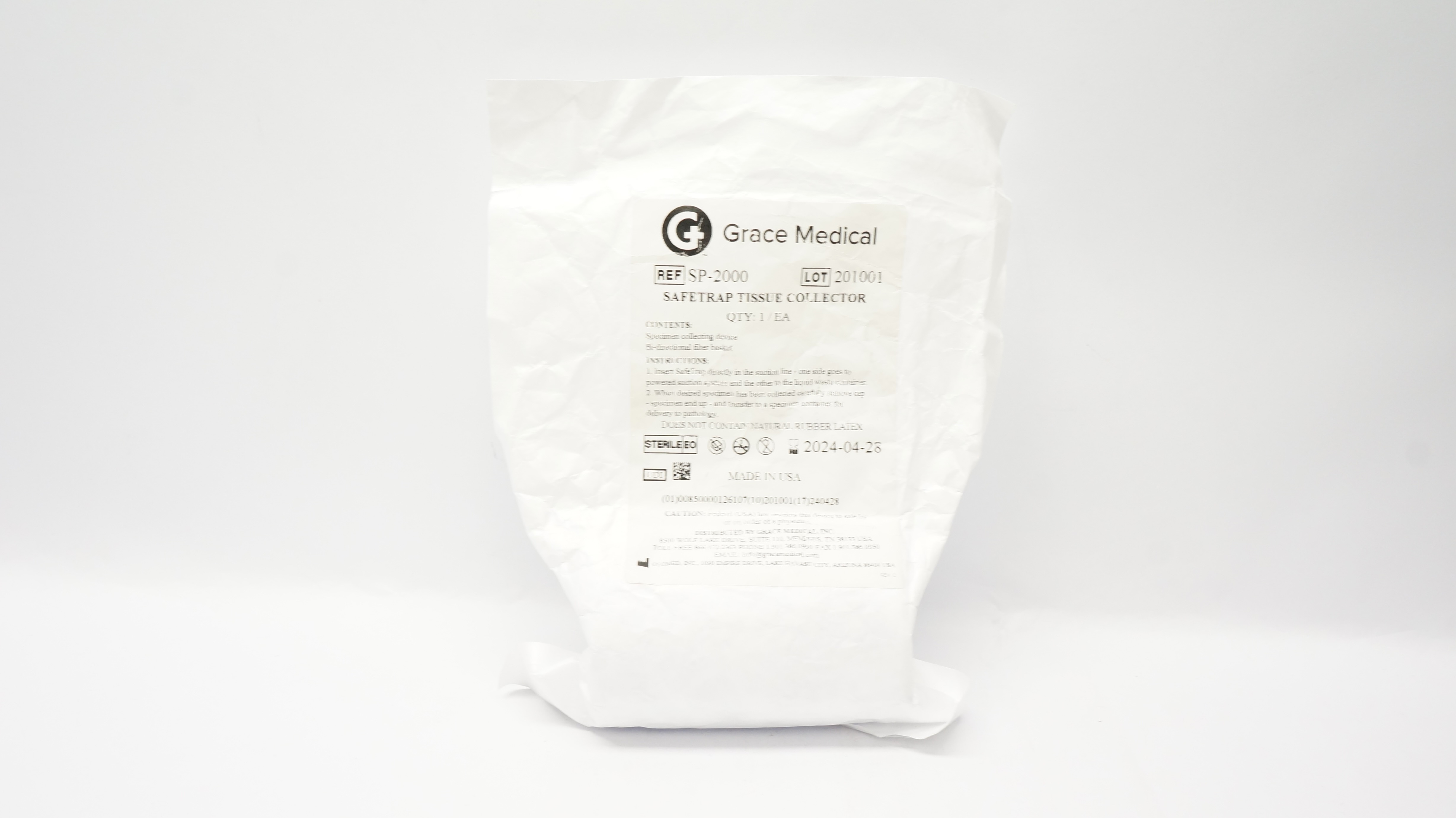 Grace Medical SP-2000 Safetrap Tissue Collector (x)