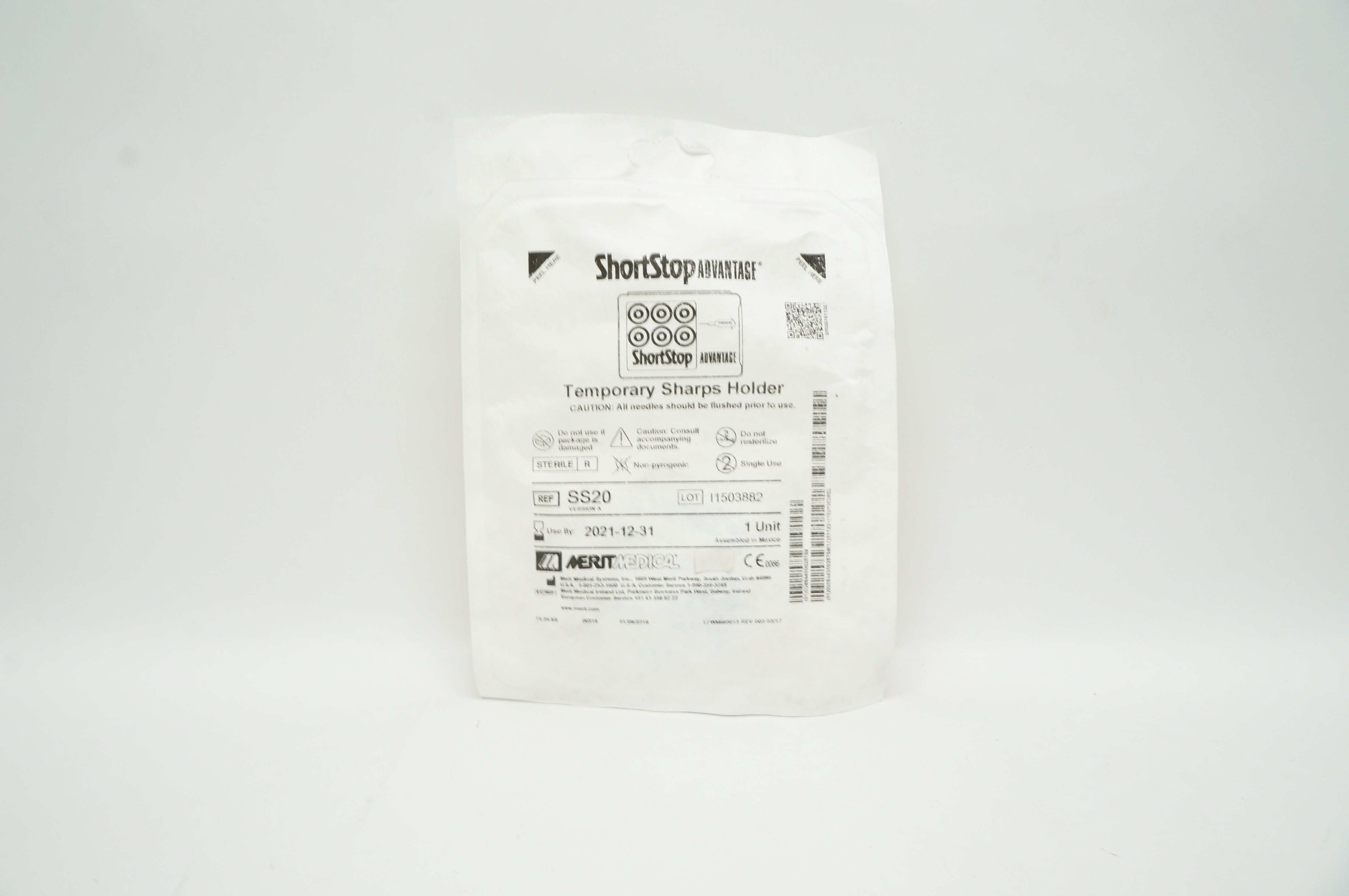 Merit Medical SS20 ShortStop Advantage Temporary Sharps Holder