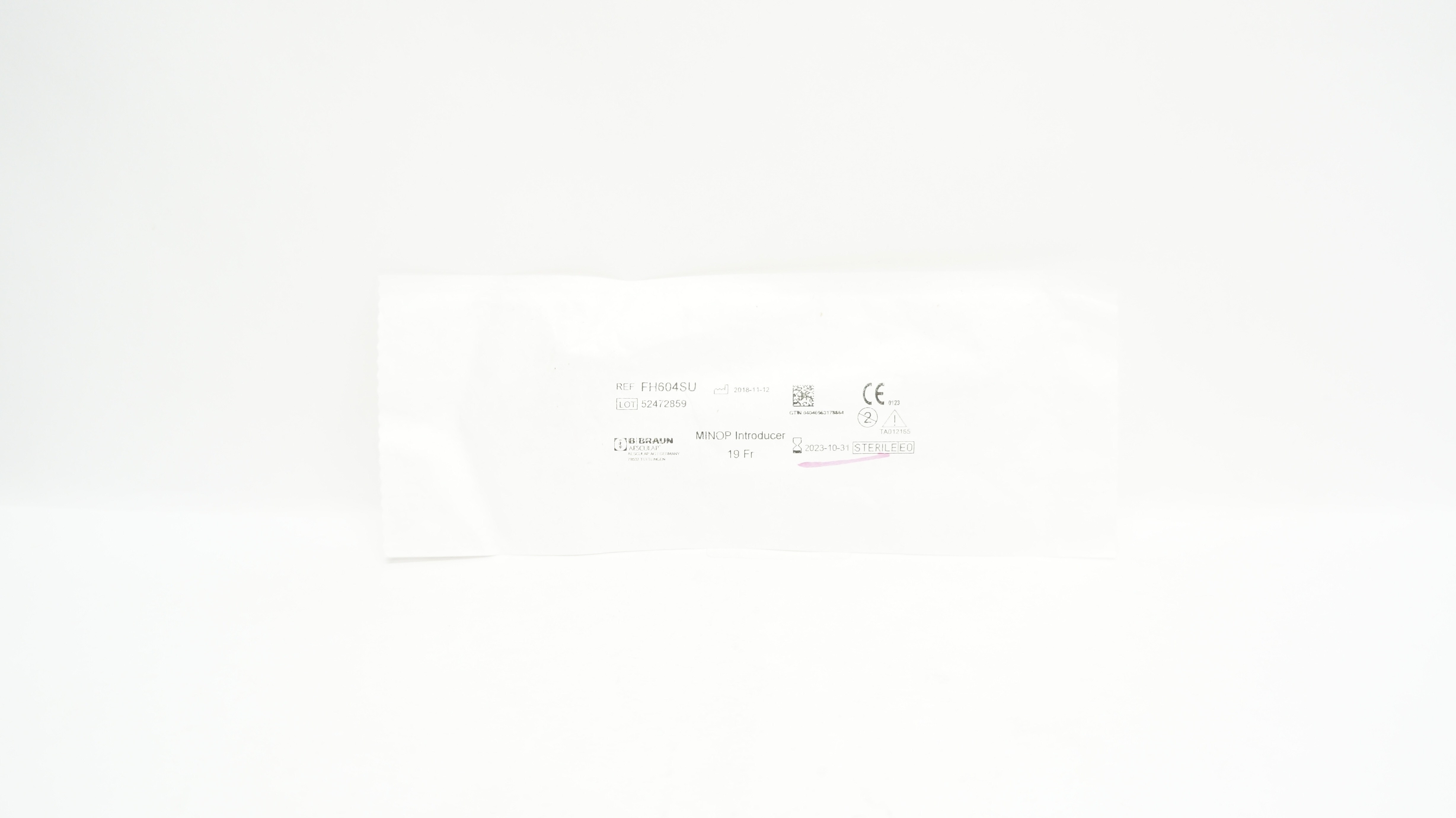 Braun FH604SU Minor Introducer 19Fr