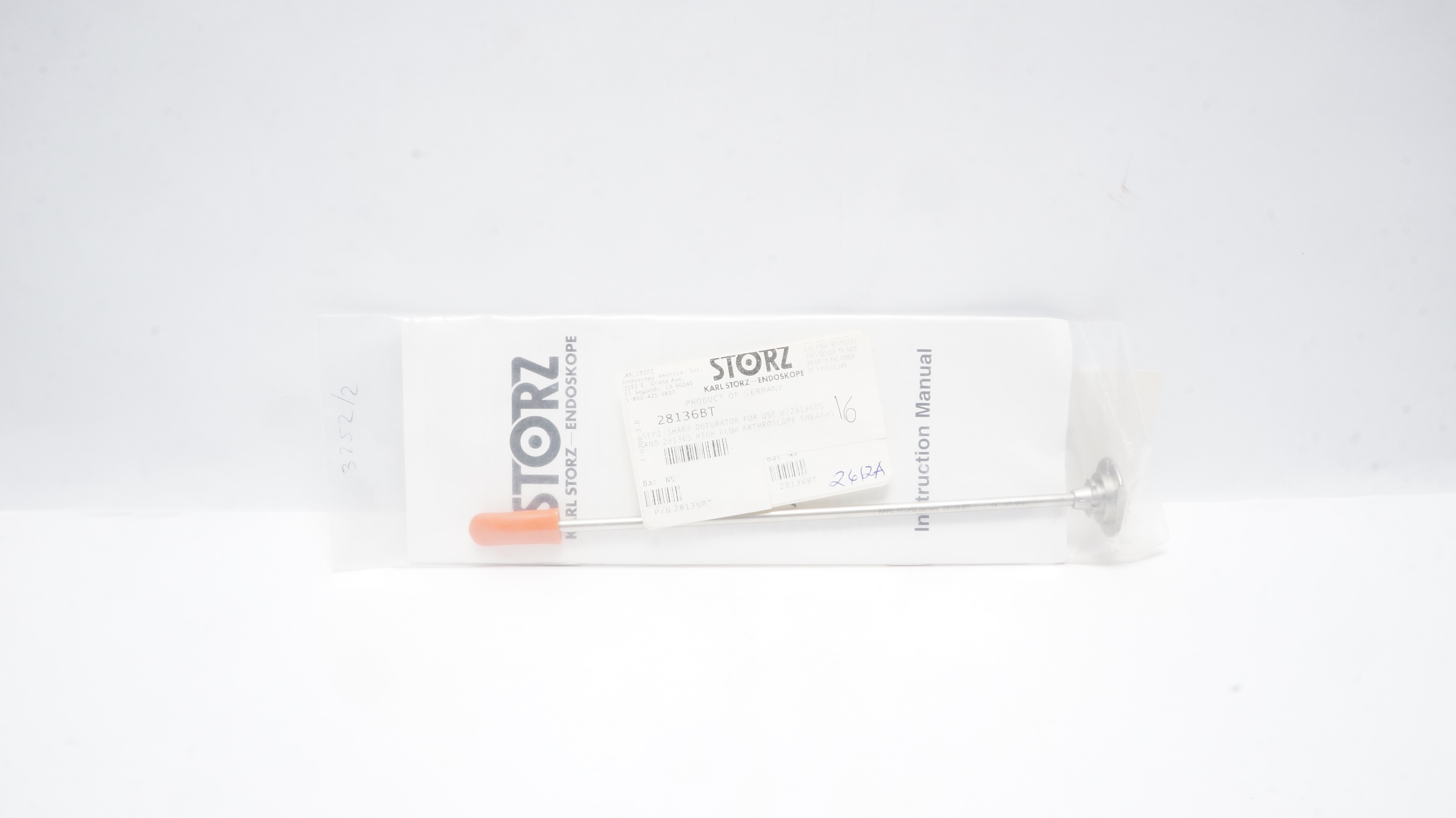 Karl Storz 28136BT Semi-Sharp Obturator