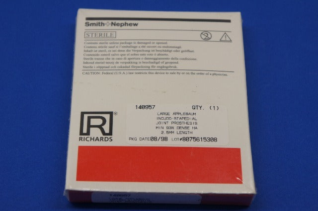 Smith&Nephew 140957 Richards Large Appplebaum Incudo-Stapedial Length 2.5mm