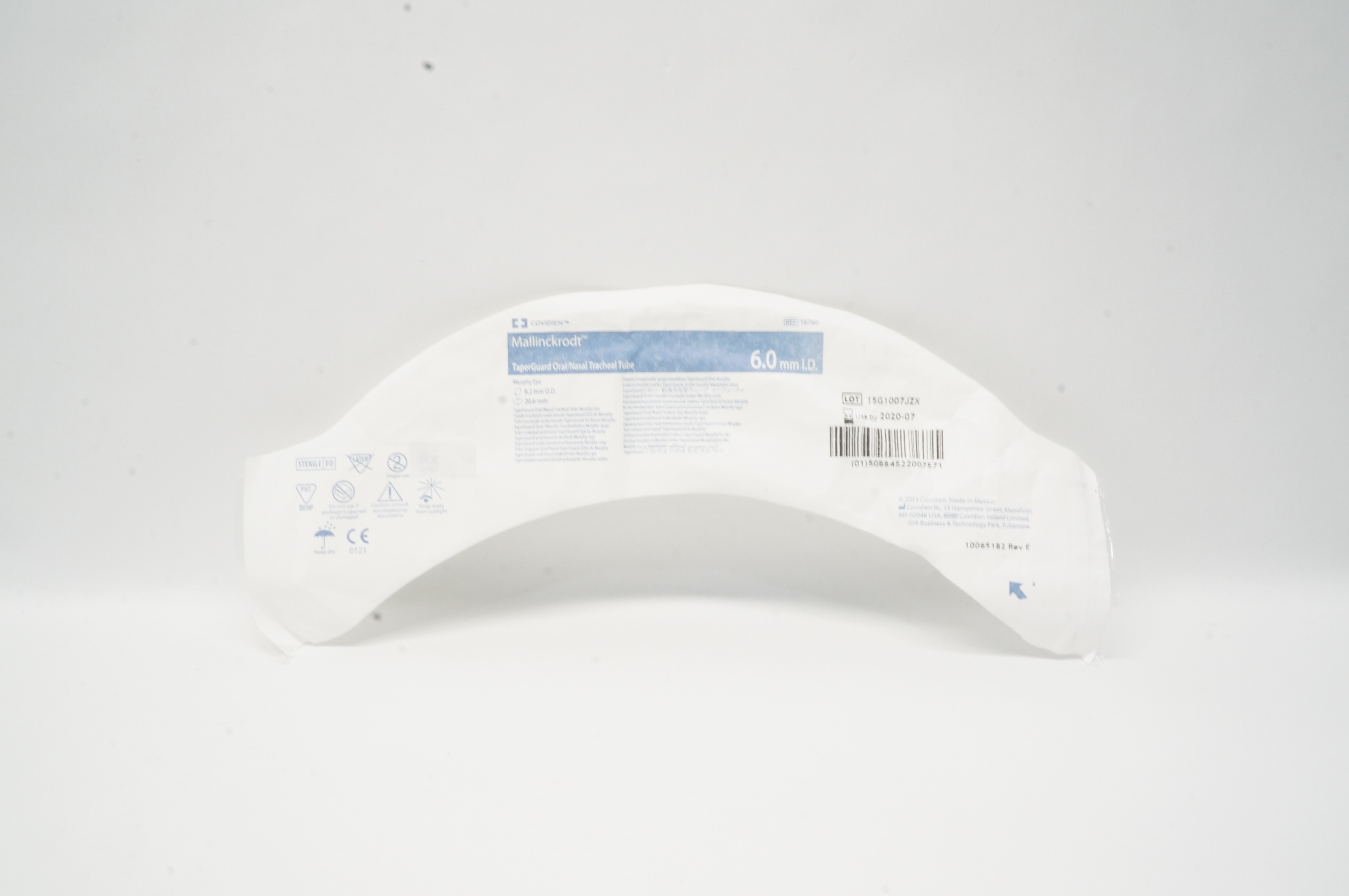 Covidien 18760 Mallinckrodt TaperGuard Oral/Nasal Tracheal Tube 6.0 x 8.2mm (x)