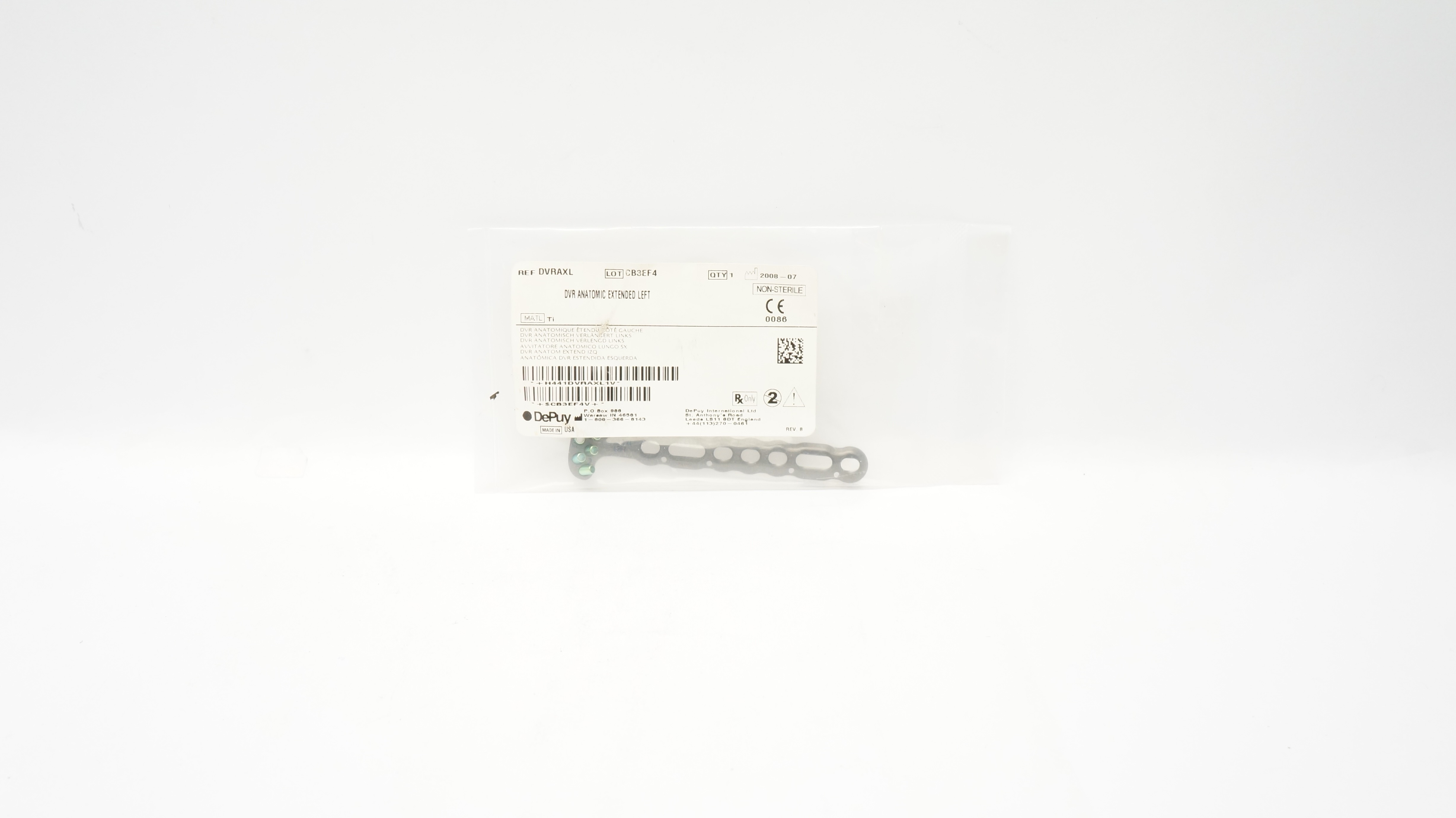 DePuy DVRAXL DVR Anatomic Extended Left