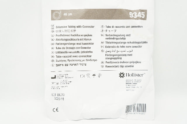 Hollister 9345 Extension Tubing with Connector 46cm