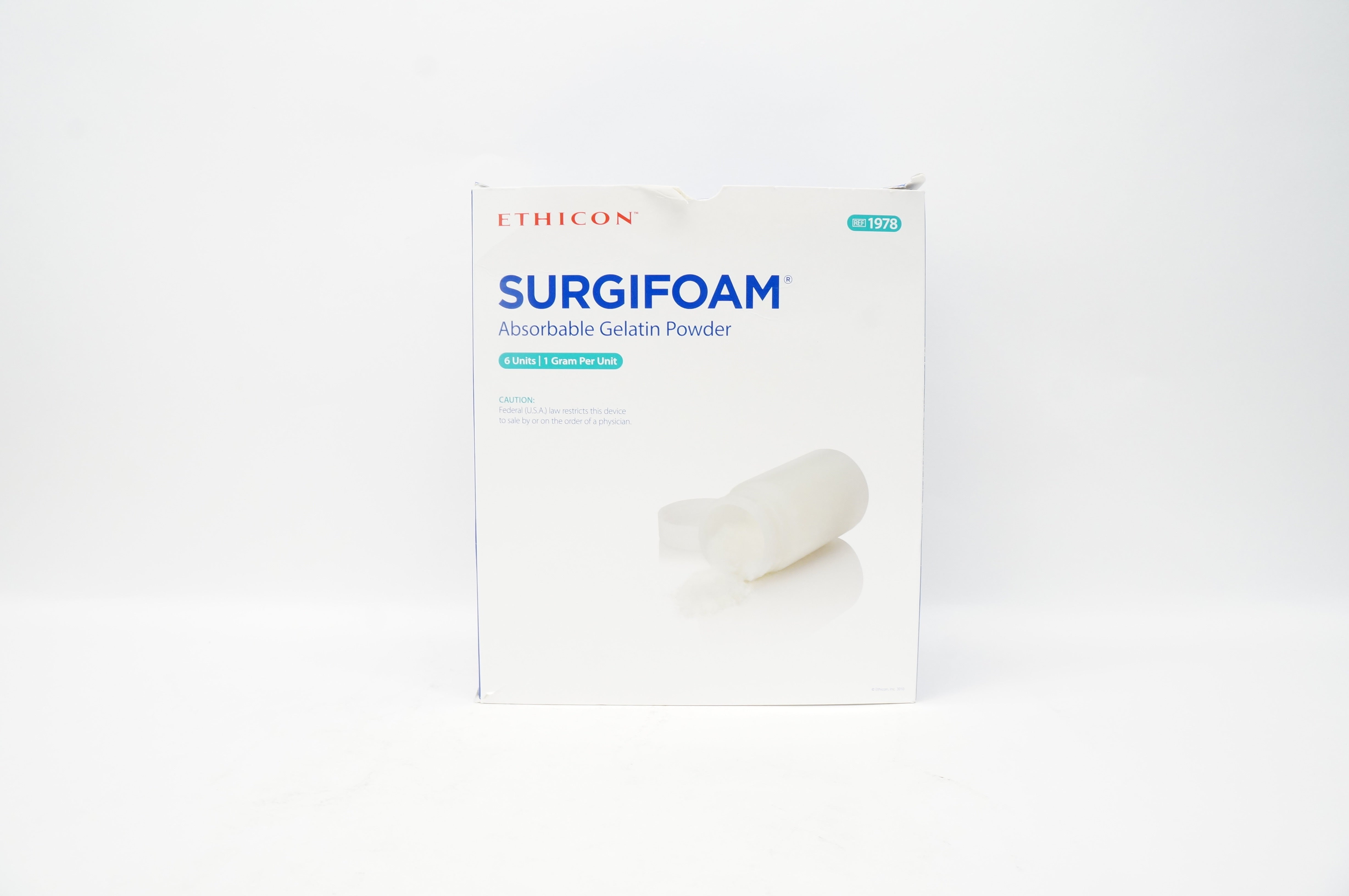 Ethicon 1978 Ferrosan Surgifoam Absorbable Gelatin Powder 1 Gram - Box of 6 (x)