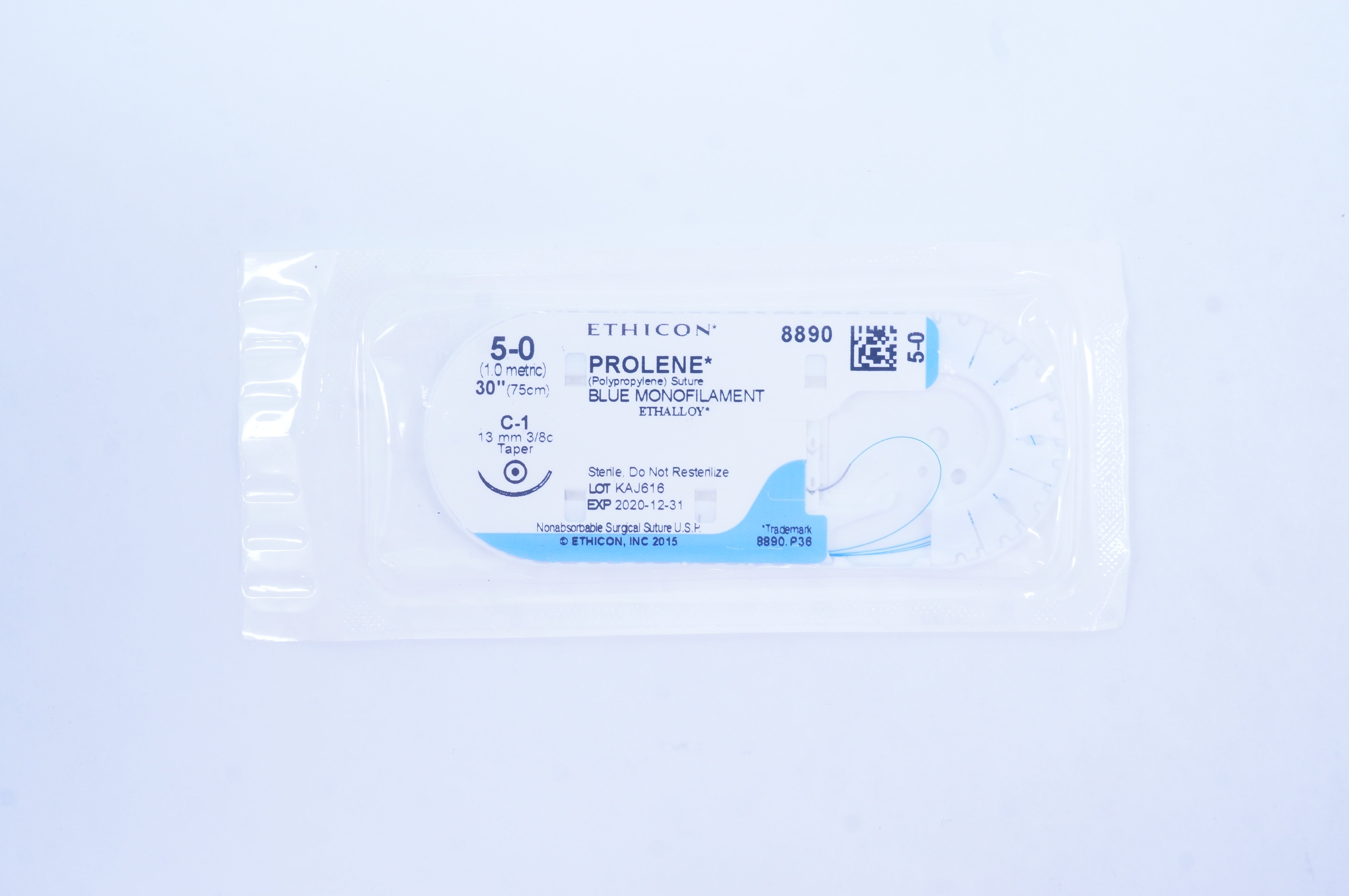 Ethicon 8890 5-0 PROLENE C-1 13mm 3/8c Taper, 30inch (x)