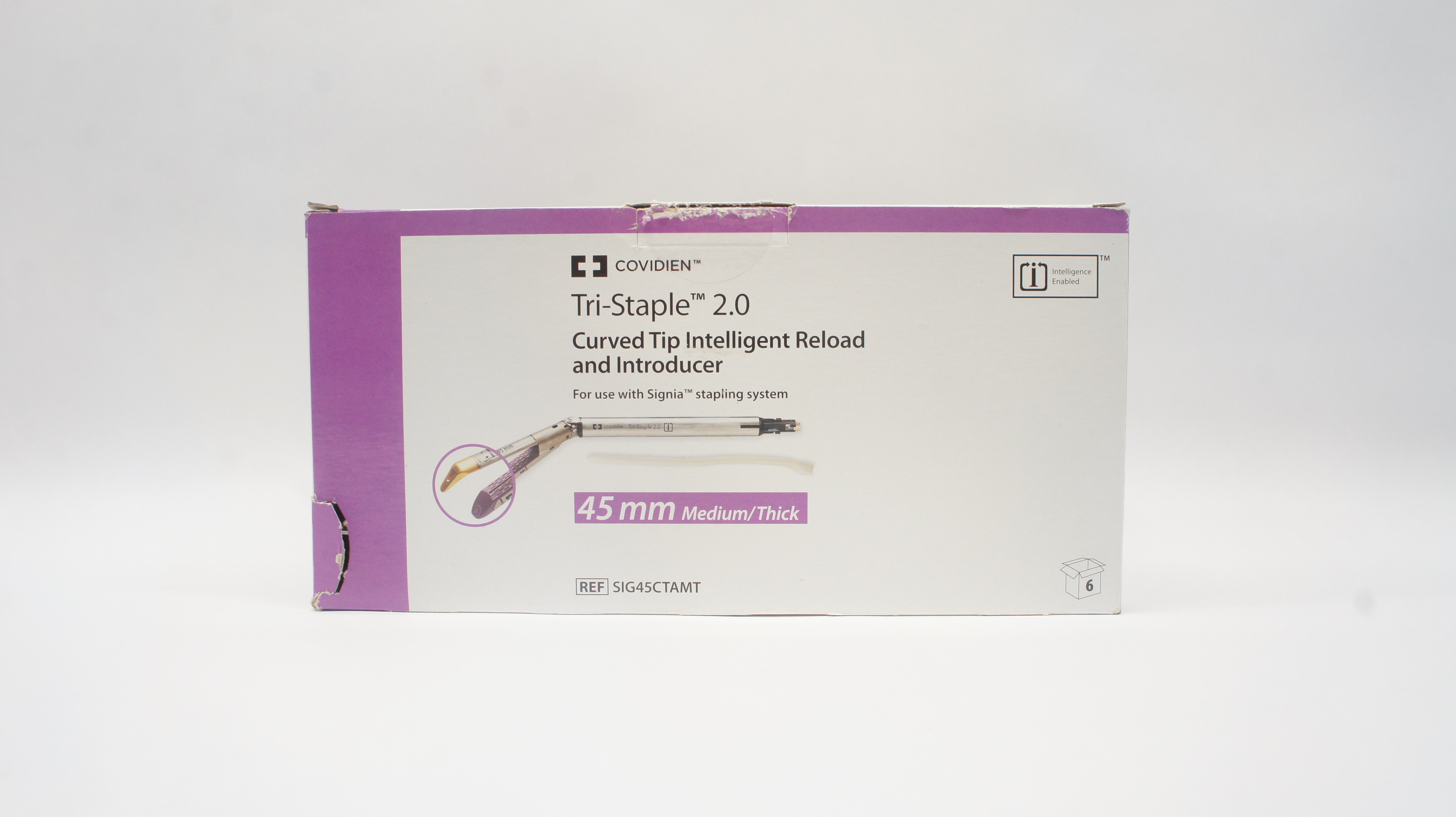 Covidien SIG45CTAMT Tri-Staple 2.0 Black Intelligent Reload For use with Signia stapling system 45mm Medium Thick  ~ Box of 6