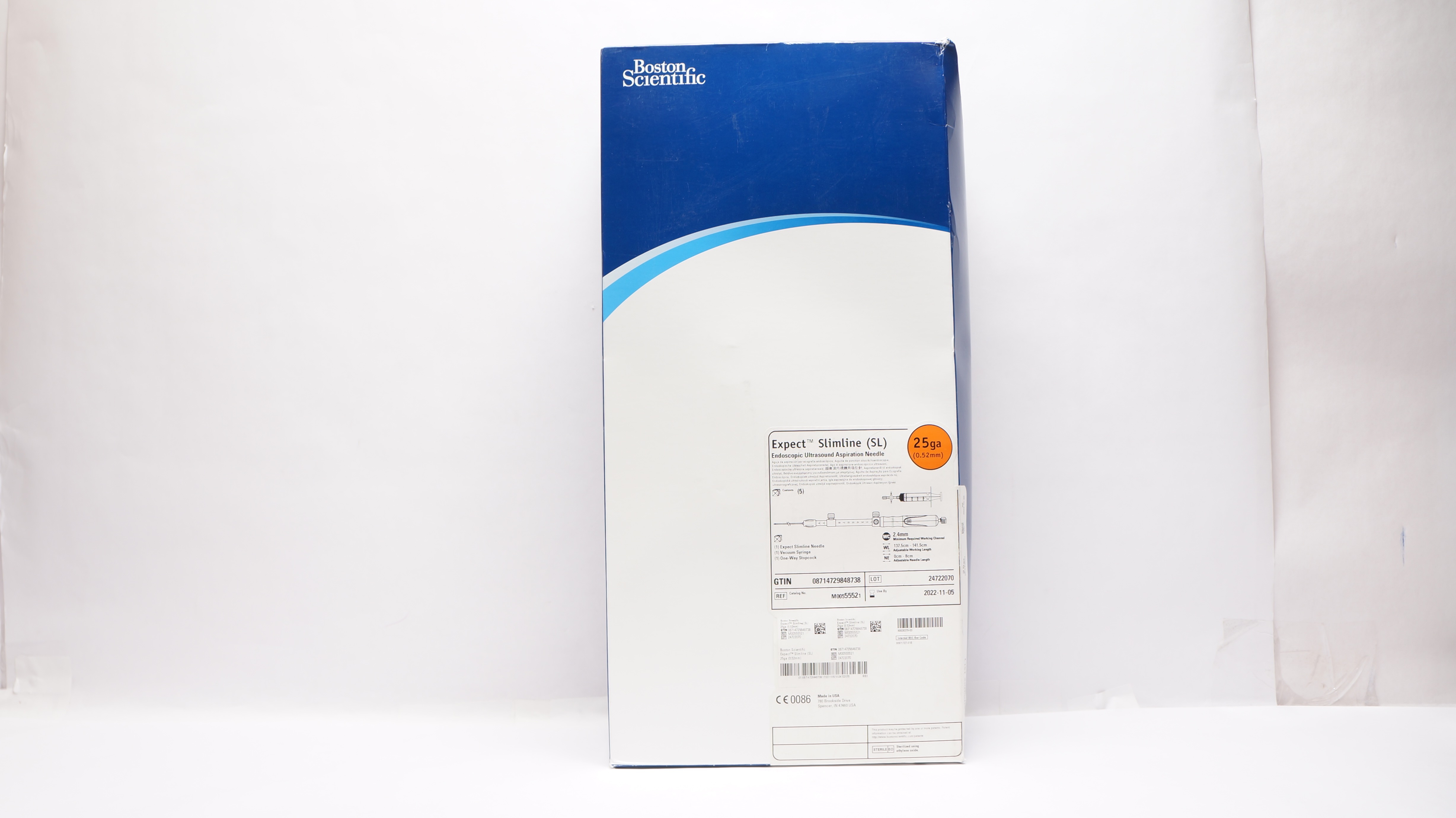 Boston Scientific M00555521 Expect Slimline Endoscopic Ndle 25Ga (x) - Box of 4