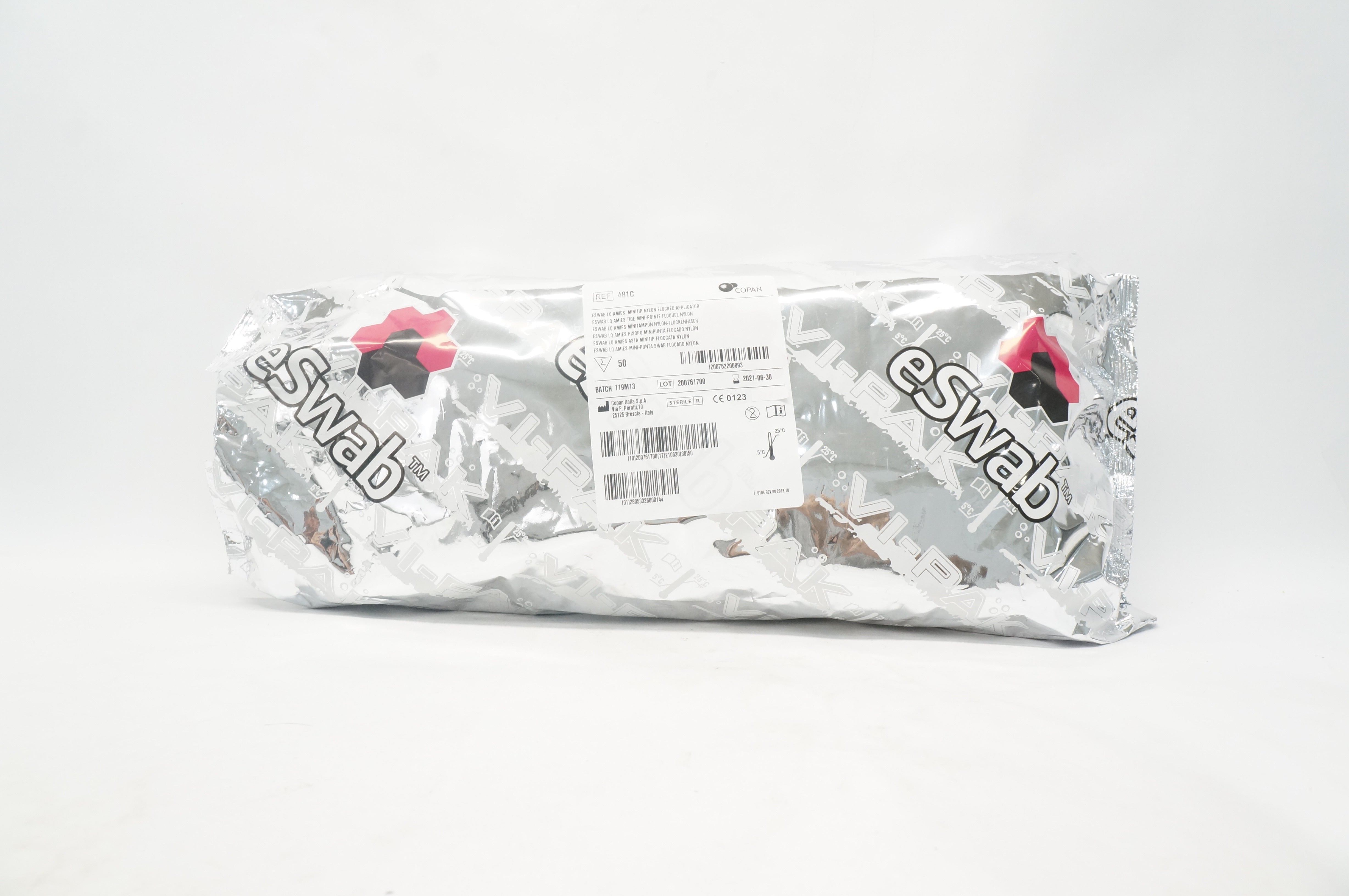 Copan 481C ESWAB LQ Amies Minitip Nylon Flocked Applicator (x) - Box of 50