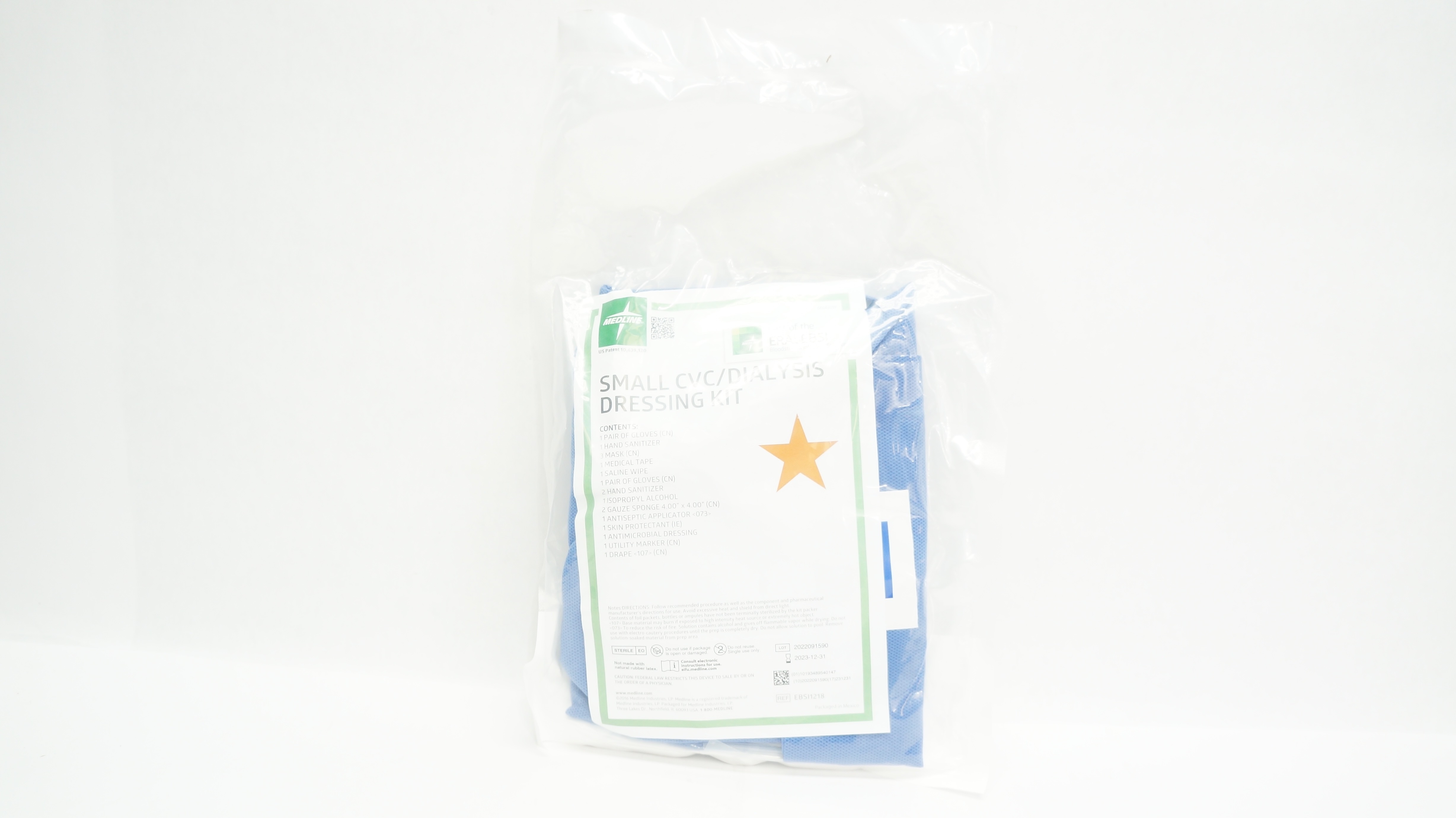 Medline EBSI1218 Small CVC/Dialysis Dressing Kit