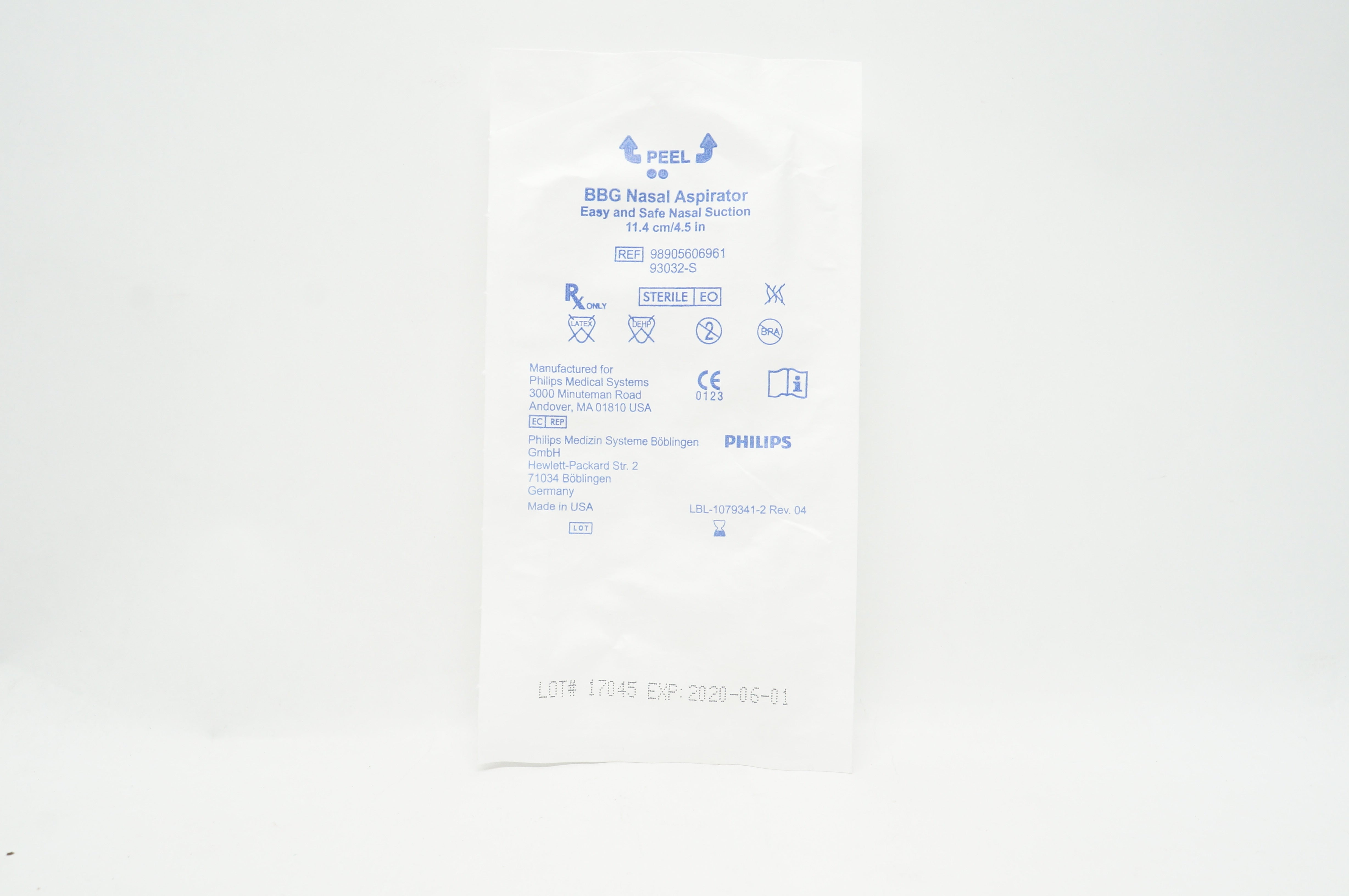 Philips 98905606961 93032-S BBG Nasal Aspirator 4.5inch (x)