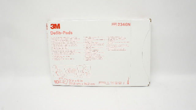 3M 2346N Defib-PaD Conductive Gel Pads 9inch x 6inch 4-1/2inch x 6inch - Box of 10