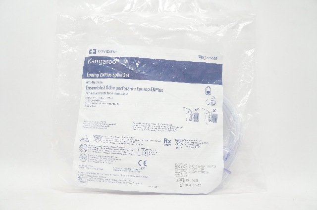 Covidien 775659 Kangaroo Epump ENPlus Spike Set  Anti-Free Flow