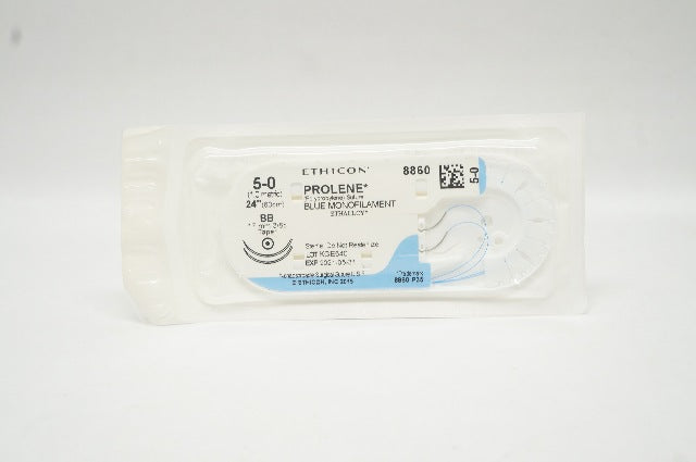 Ethicon 8860 3-0 Prolene Blue Monofilament BB 17mm 3/8c Taper 24inch (x)