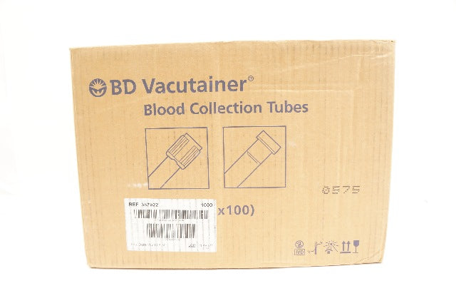 BD 367922 Vacutainer Blood Collection Tubes 4.0mL 13 x 75mm - Case of 1000