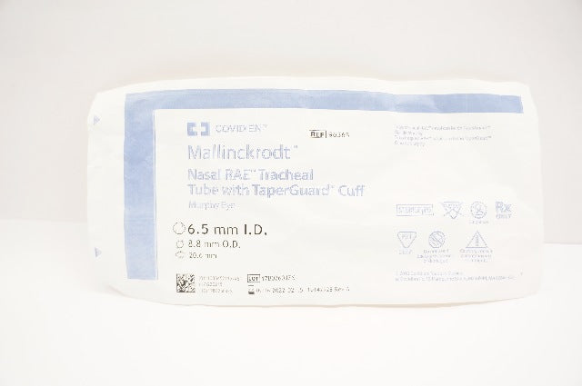 Covidien 96365 Mallinckrodt Nasal RAE Tracheal Tube 6.5ID x 8.8OD x 20.6mm (x)