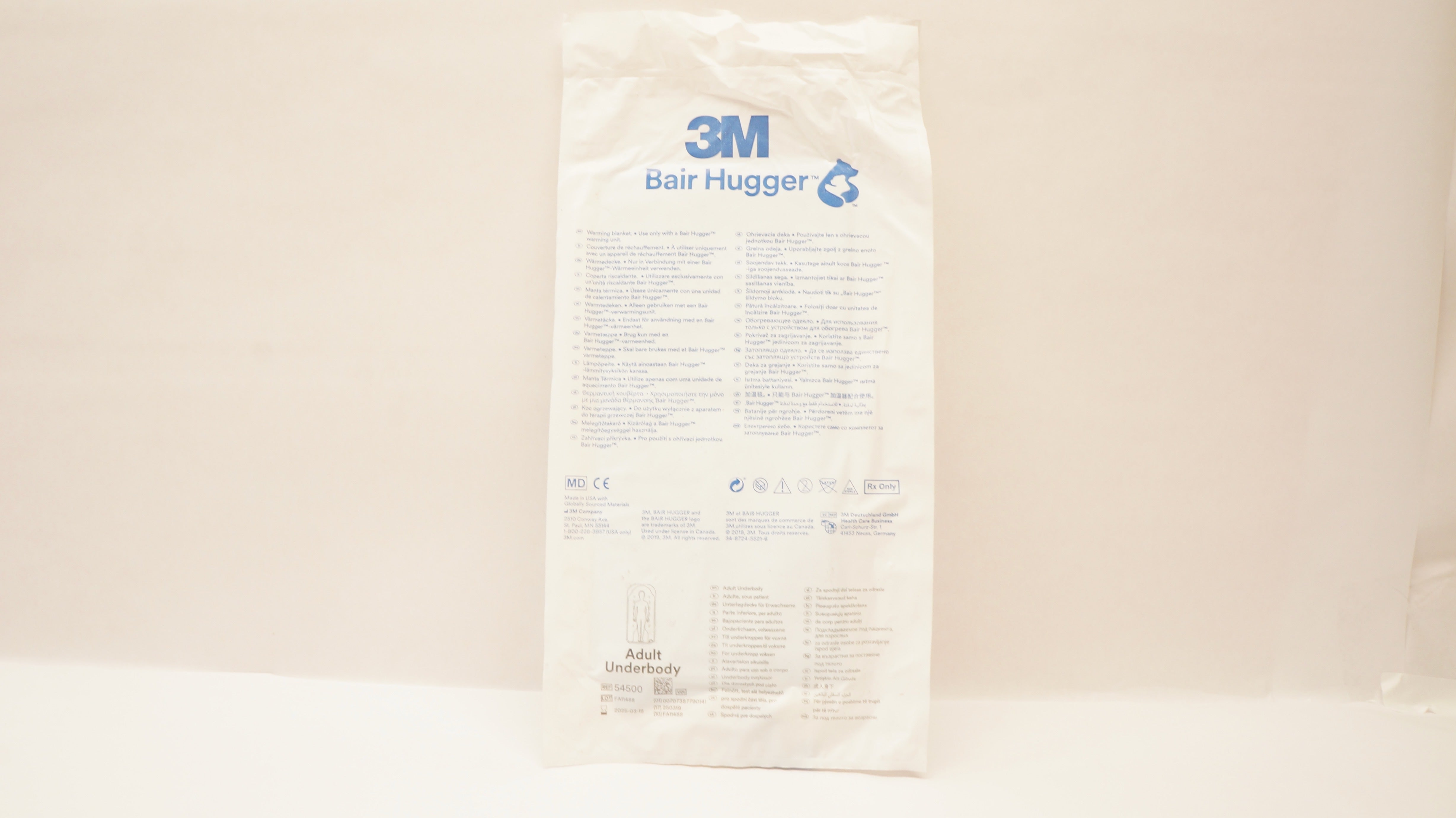 3M 54500 Bair Hugger Adult Underbody Warming Blanket