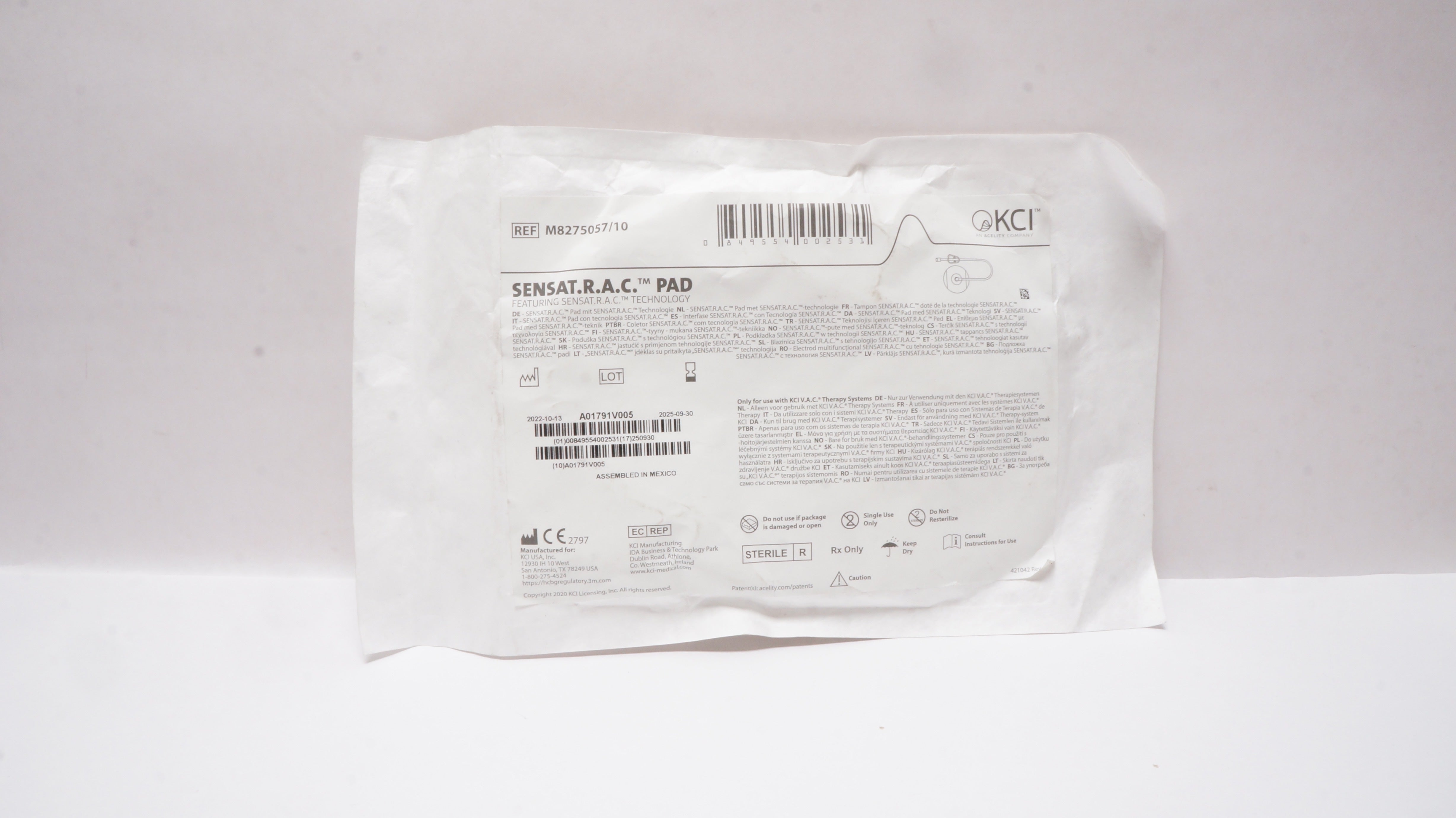 KCI M8275057/10 SensaT.R.A.C. Pad