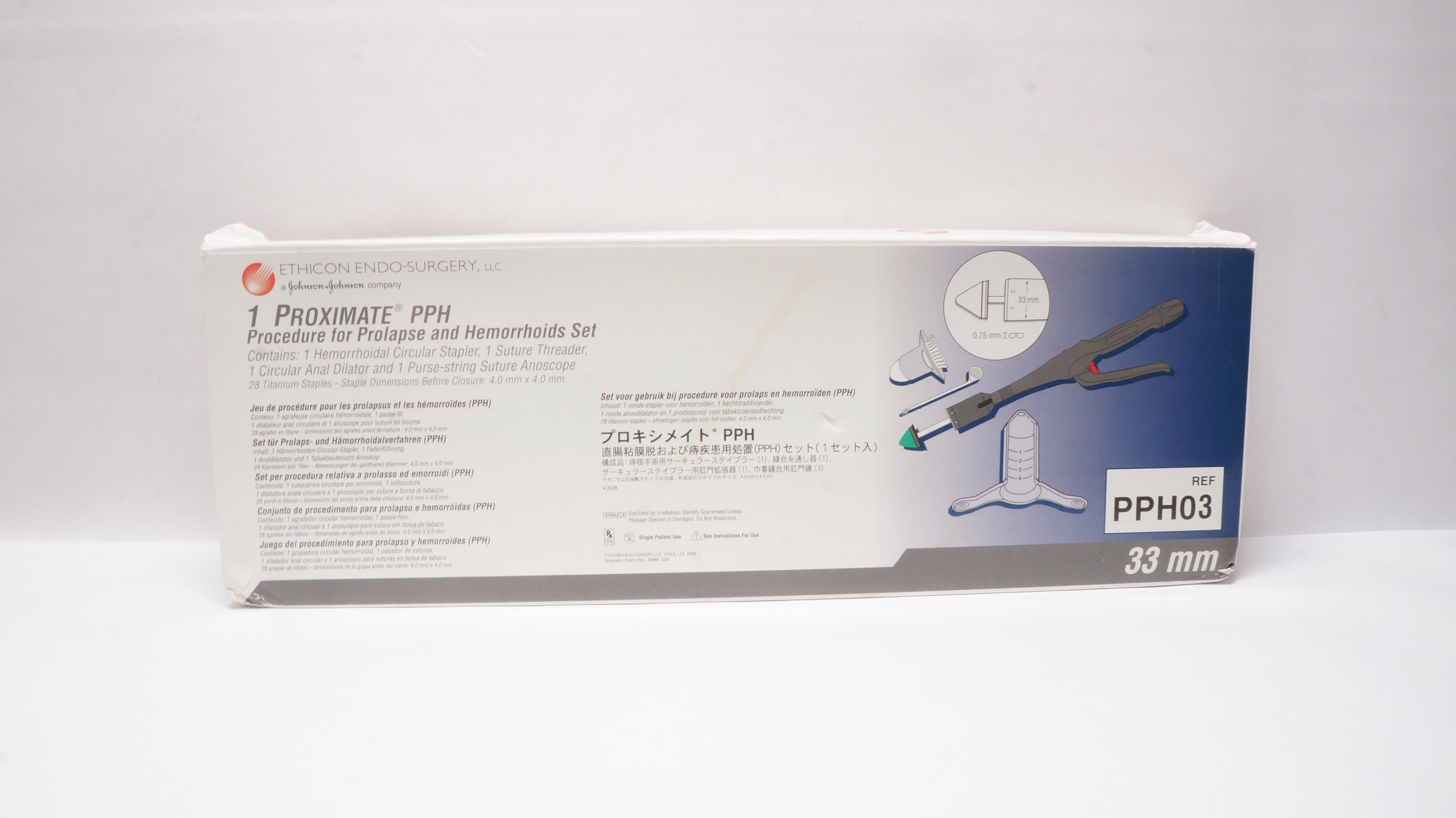 ETHICON PPH03 1 PROXIMATE PPH Procedure for Prolapse & Hemorrhoids Set 33mm (x)