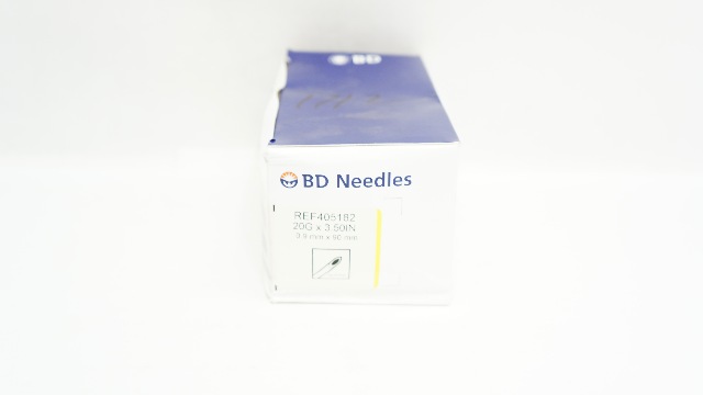 BD 405182 Becton Spinal Ndle Quincke Type Point 20G x 3.50 inch  - Box of 25